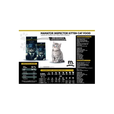 INSPECTOR KITTEN YAVRU KEDİ MAMASI 15 kg Hypoallergenic Kedi Mamaları MAMATOR satın al