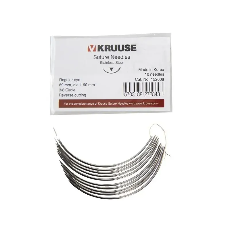 Suture Needle Regular Eye 3/8 Sharp 89 mm x 16 mm 10/pack