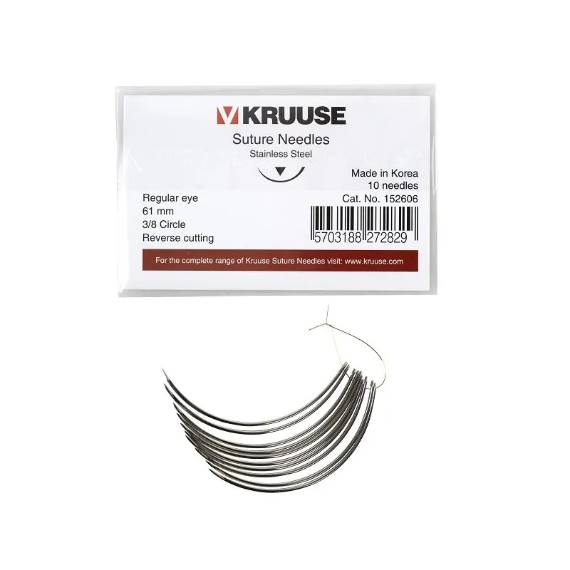 Tikiş İynəsi Adi Göz 3/8 Kəskin 61 mm 10/paket