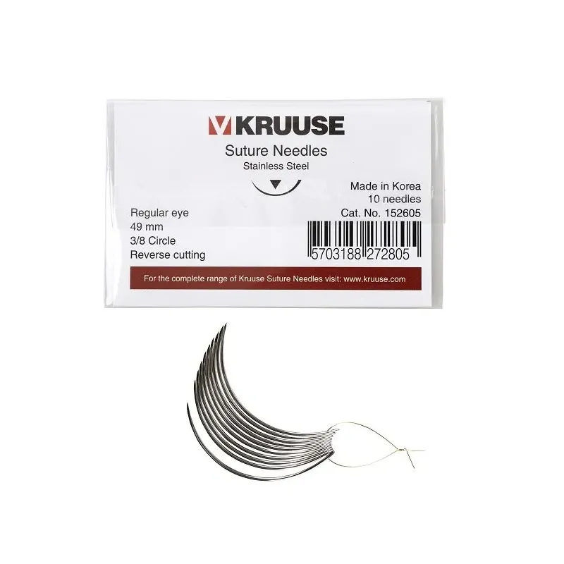 Sütür İğnesi Regular Eye 3/8 Keskin 49 mm 10/pk