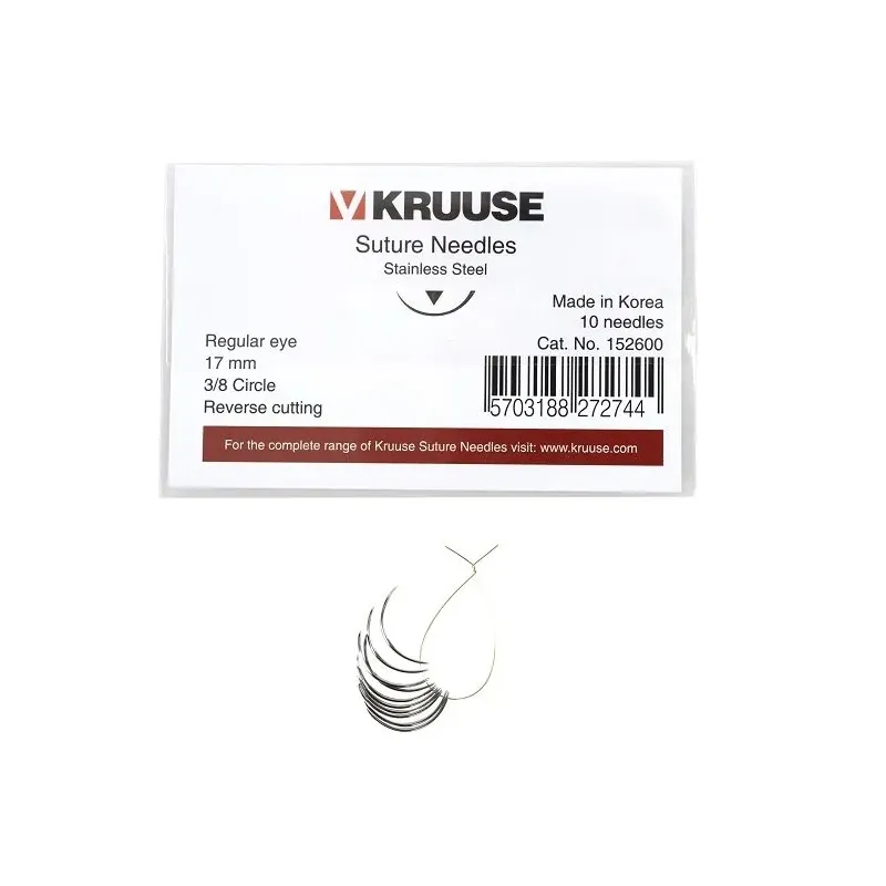 Tikiş İynəsi Adi Göz 3/8 Kəskin 17 mm 10/paket