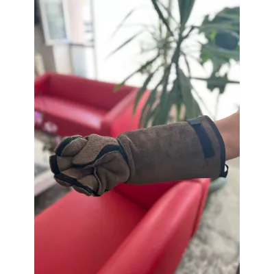 Pişik Tutma Əlcəyi, Dişlərə Davamlı, Tam Dəri, 45 sm – Farmena