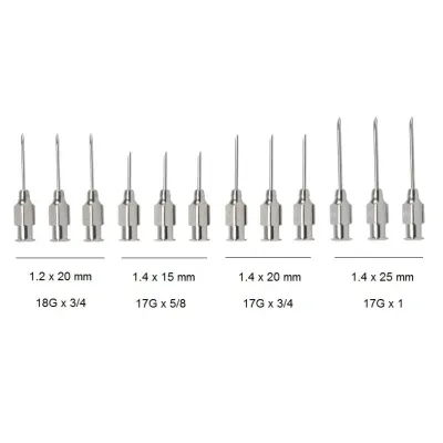 Enjektör İğnesi Karışık Set Buzağılar İçin (12 Adet) Metal Başlıklı KRUUSE satın al
