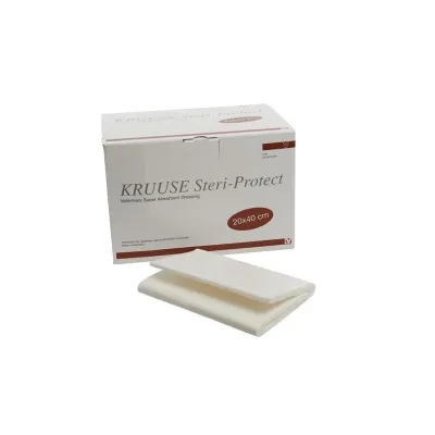 Steri-Protect drape measuring 20x40 cm that isolates the surgical area.
