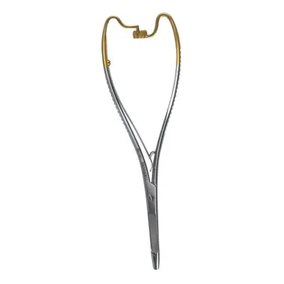 20 cm tungsten-tipped needle with scissor function for sewing.
