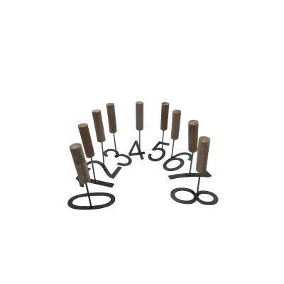 Ahşap Saplı Küçükbaş Numara Damga Seti 8 cm Küpeler ve işaretleme Ekipmanları Farmena satın al