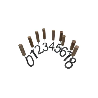 Ahşap Saplı Küçükbaş Numara Damga Seti 8 cm Küpeler ve işaretleme Ekipmanları Farmena satın al