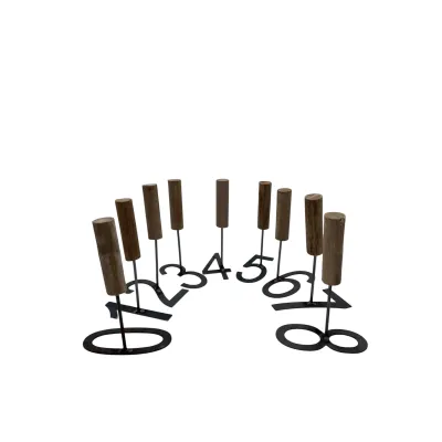 Ahşap Saplı Küçükbaş Numara Damga Seti 8 cm Küpeler ve işaretleme Ekipmanları Farmena satın al