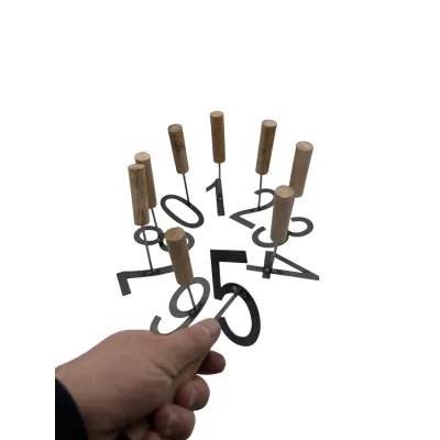 Ahşap Saplı Küçükbaş Numara Damga Seti 8 cm Küpeler ve işaretleme Ekipmanları Farmena satın al