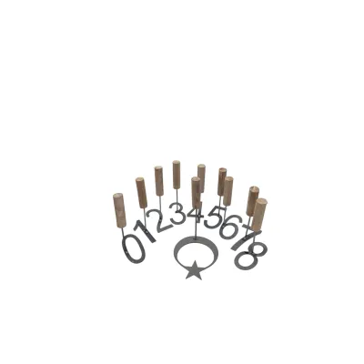 Ahsap Sapli Küçükbas Kuzu Oglak Numara Damga Seti - Hemen Satin Al! | Modern Çiftlik