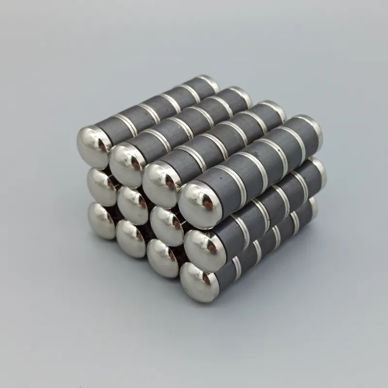 Chrome-plated stainless steel Japanese magnet.
