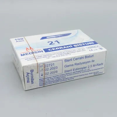 Steril Neştər Bıçağı № 21, 100 ədəd