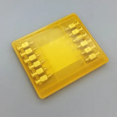  12 adet enjektör iğnesi 1.0 x 6 mm veteriner iğne ucu