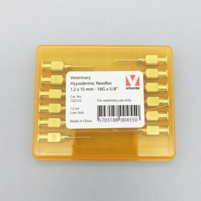  Paslanmaz Hayvan Aşılama İğnesi 15 mm