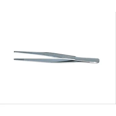 Straight blunt tip forceps, 20 cm, medical tissue holder.