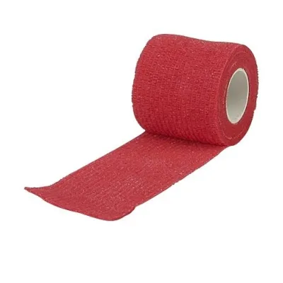 Valueline Flexible Bandage, Red, 5 cm x 4.5 meters (Pack of 10)