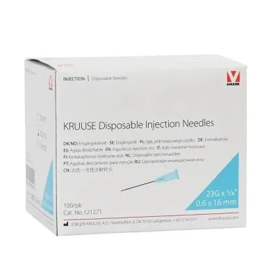KRUUSE Bovivet Enjektör İğnesi. 2.1 x 80 mm (14G x 3 ¼) 100'lü Paket | Modernciftlik