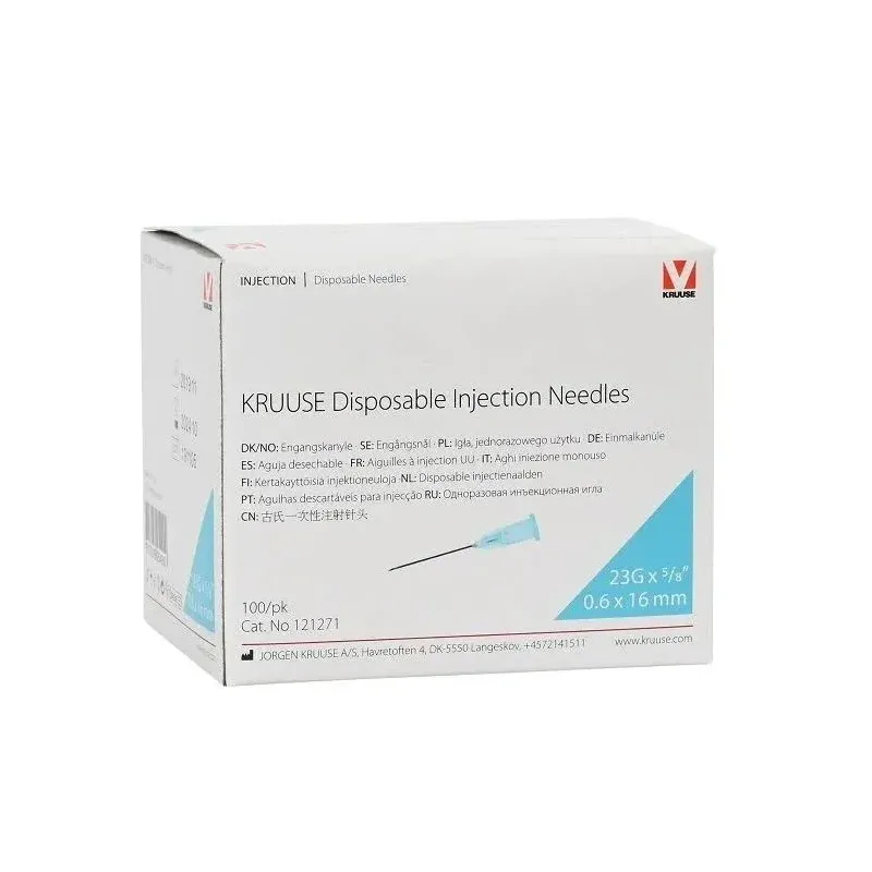 Syringe Needle (23G x 5/8) 06x16 mm (100 Pieces) Blue