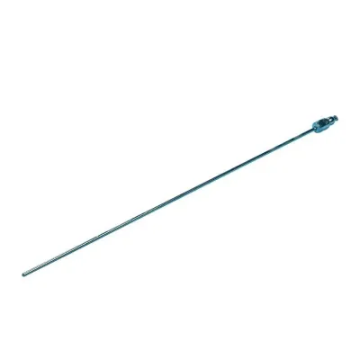 Büyükbaş hayvan suni tohumlamasında kullanılan 43 cm metal kateter