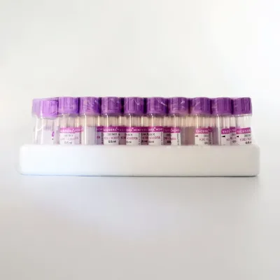 Pediatric K3 EDTA Purple Cap Blood Collection Tube 0.5 ML 50-Pack