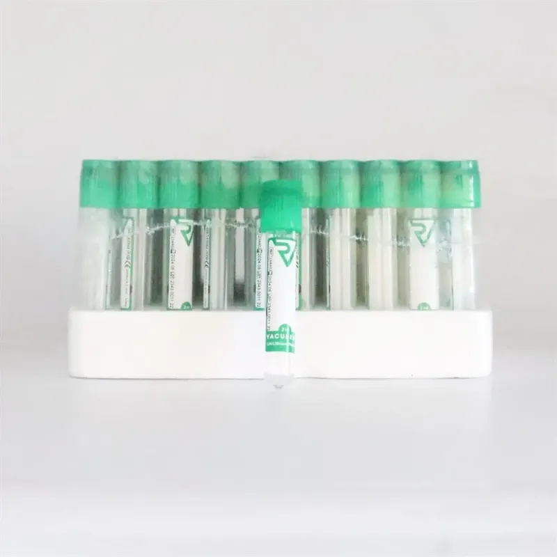 Litium Heparin Tüpü 2 ML Yaşıl Qapaq 100 Paket
