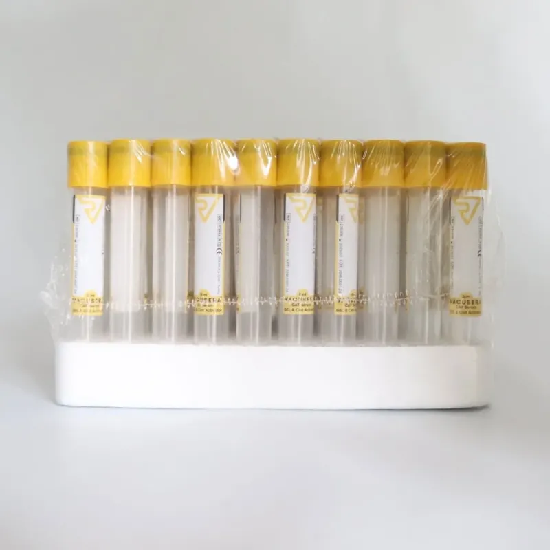 Vakuum Gel Tüpü 8 ML (Sarı Qapaqlı) 100 Paket