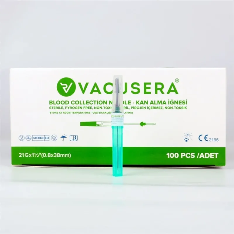 Vakuum İynə Ucu (Qan Toplama İynəsi) Yaşıl, 100 ədədlik Paket