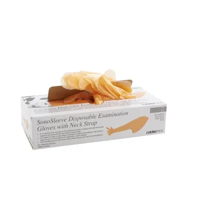 Krutex SonoSleeve Çiyin qayışları ilə 6 Barmaqlı Düz ​​Əlcəklər (50 ədəd) – KRUUSE