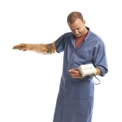 Krutex SonoSleeve Çiyin qayışları ilə 6 Barmaqlı Düz ​​Əlcəklər (50 ədəd) – KRUUSE