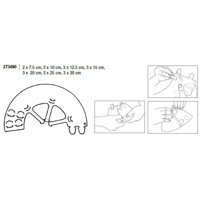 Buster Elizabeth Dog Collar Set, Click Model (Mixed Set of 20)