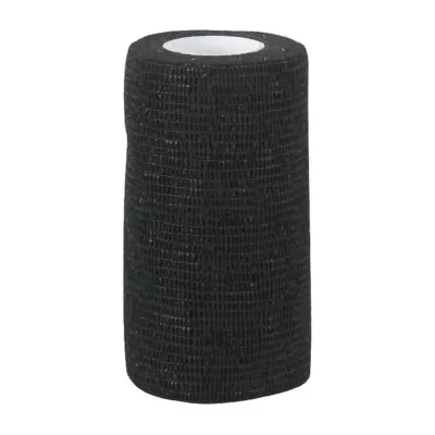 Yapışkanlı bandaj 10 cm x 4.5 M siyah medikal veteriner koheziv sargı bezi