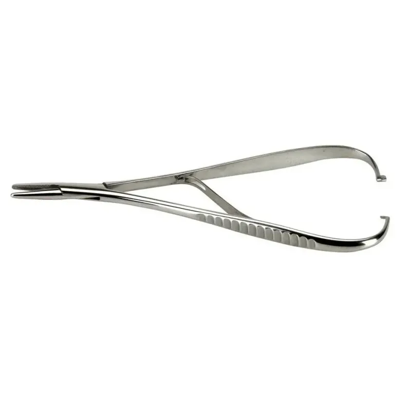 A professional surgical needle holder designed for holding suture needles and surgical instruments.