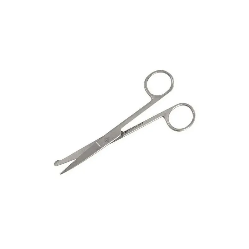 Veteriner Makas 14 cm Bir Ucu Düğmeli