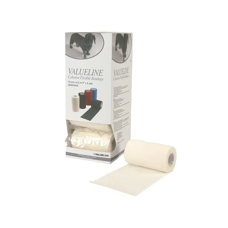 Valueline Flexible Bandaj Beyaz 10 cm x 4.5 metre ( 10'lu Paket )