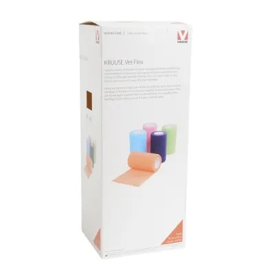 Vet-Flex Cohesive Bandage 10 cm x 4.5 meters Mixed (Pack of 10)