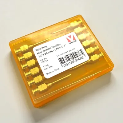  2.0x20 mm Veteriner Enjektör İğnesi 12 li