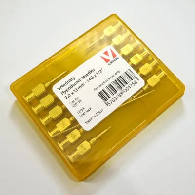 2.0x13 mm Veterinary Syringe Needle, Pack of 12