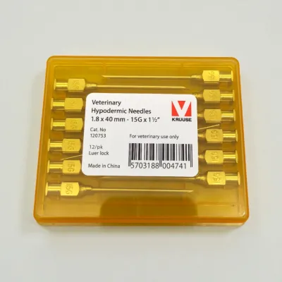 Enjektör İğnesi 1,8 x 40 mm ( 12 Ad ) Metal Başlıklı KRUUSE satın al