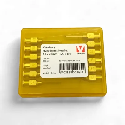 1.4x20 mm Baytarlıq Şprisi İynəsi, 12 ədədlik Paket