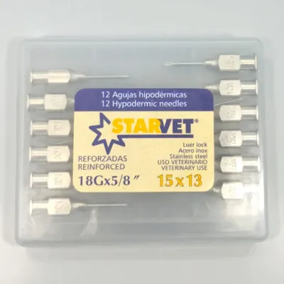 12-Pack 15 x 13 Animal Vaccination Needles