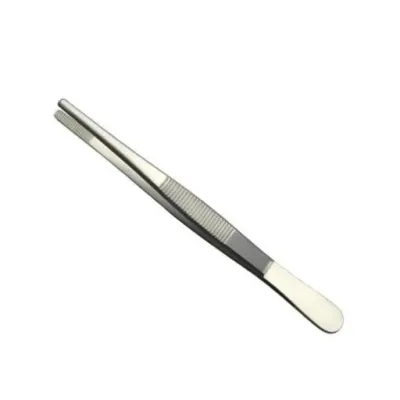 15 cm Toothless Anatomical Medical Veterinary Surgical Dressing Tweezers