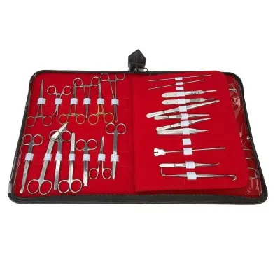 Complete professional veterinary surgical set.