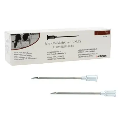 Injector Needle (14Gx2) 2.1x50 mm Aluminum Hub (100 Pieces)