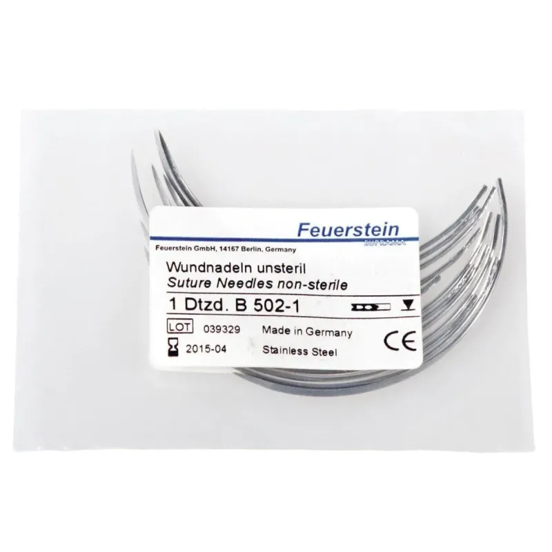 Feuerstein Suture Needle Spring Eye 3/8 Sharp 65mm (12 Pieces)