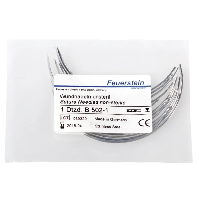 Feuerstein Sütür İğnesi Spring Eye 3/8 Keskin 70 mm (12 Adet)
