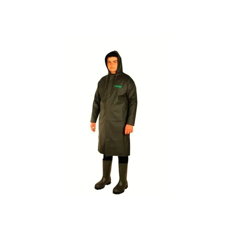 Trenchcoat aus Polyrain-PVC mit Reißverschluss