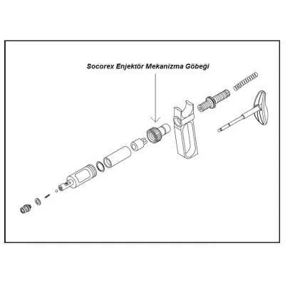 Enjektör Mekanizma Göbeği 5 ml İçin No:5 Enjektör Yedek Parçaları SOCOREX satın al
