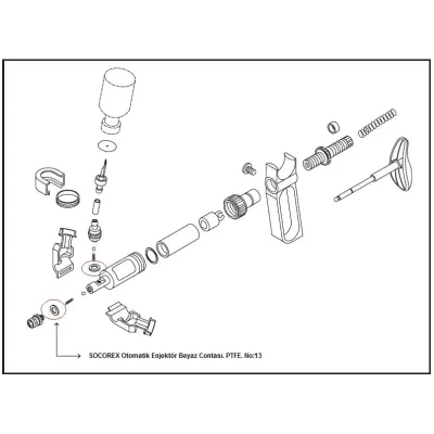 Enjektör Beyaz Contası PTFE No:13 Enjektör Yedek Parçaları SOCOREX satın al