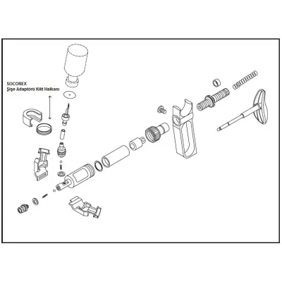 Şüşə Adapteri üçün 54 nömrəli kilidləmə halqası – SOCOREX