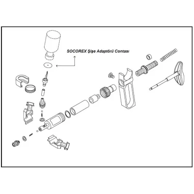 Şişe Adaptörü Contası No:56 Enjektör Yedek Parçaları SOCOREX satın al